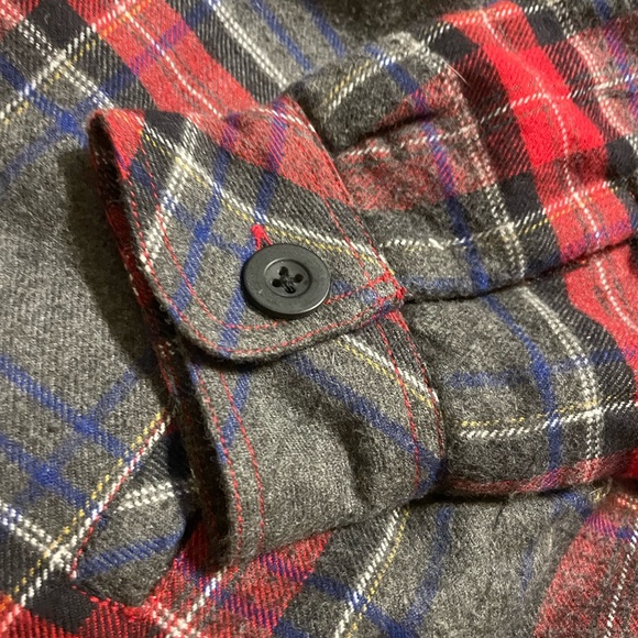 NWT! Peek boy's plaid shacket Sherpa-lined jacket XL/10 - Picture 4 of 6